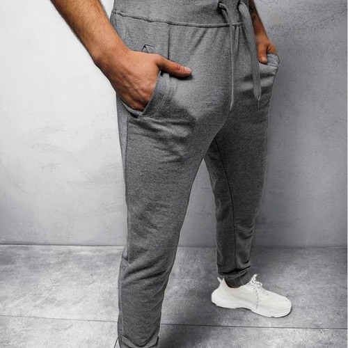 Mens Casual Slim Joggers Fleece Cuffed Jogging Bottoms Track Sweatpants Trousers - Picture 10 of 29