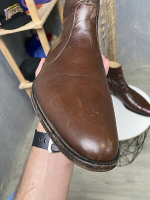 Helmut Lang Vintage Boots 2000s Archive Men Brown Size UK 8.5; US