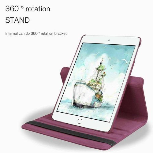 For iPad Mini 1 2 3 4 5 Case Cover Shockproof 360 Rotating PU Leather Stand - Picture 69 of 79