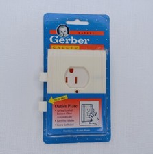 Gerber Safety Outlet Plate Spring-Loaded Vintage 1994