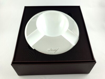 Davidoff White & Silver 2 Cigar Porcelain Ashtray by Limoges