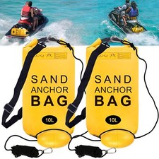 2PCS 10L Waterproof Sand Anchor Bag Kit for Jet Ski Kayak Paddle Board