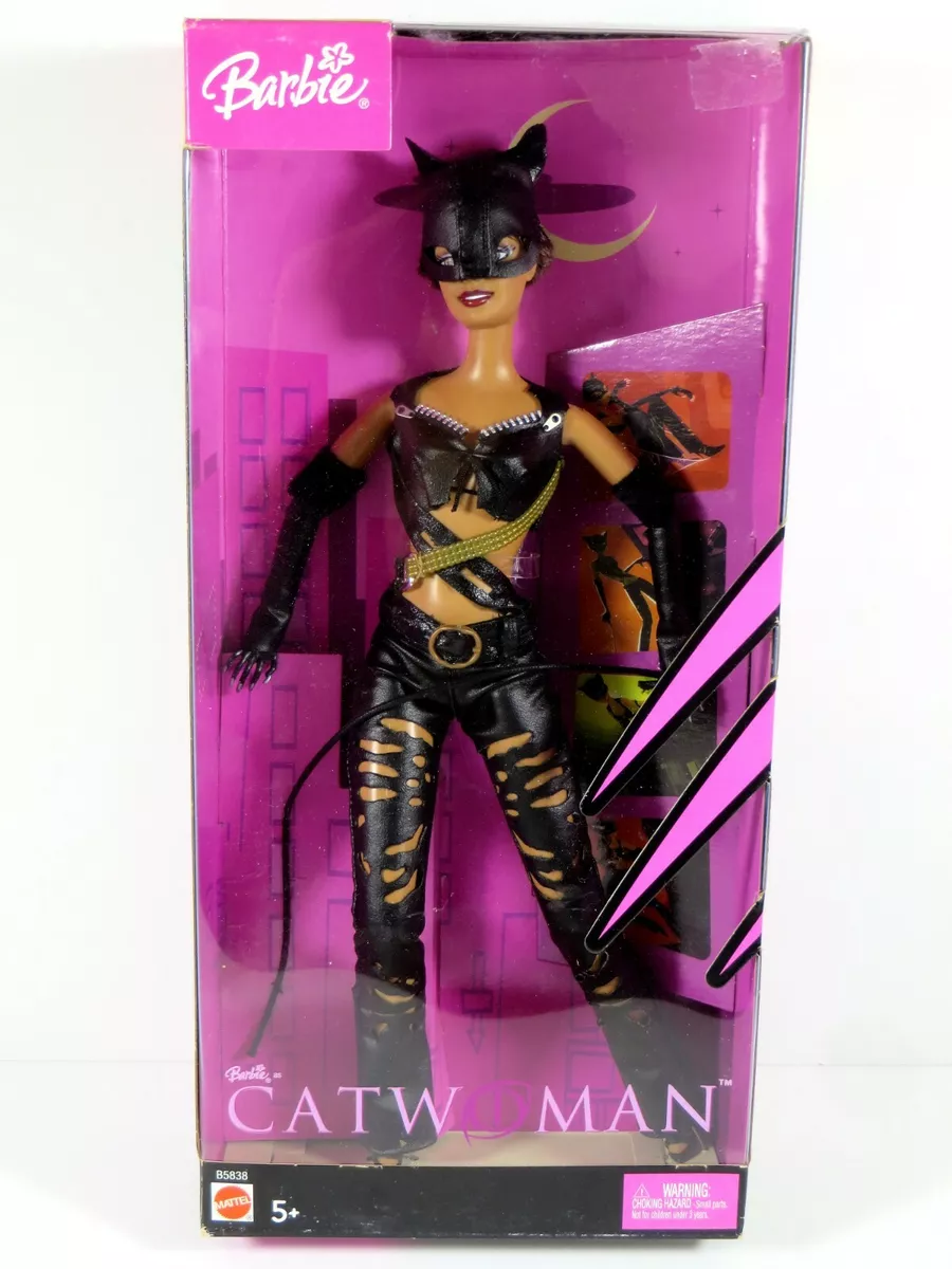 NIB BARBIE DOLL 2004 CAT WOMAN DC COMICS HALLE BERRY B5838 | eBay