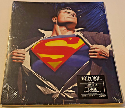 DC Direct  Alex Ross Print Superman Forever 1 & Batman No Man's Land 10''x13'' Set