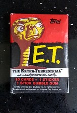 TOPPS 1982 ET THE EXTRA TERRESTRIAL WAX TRADE CARD GUM PACK
