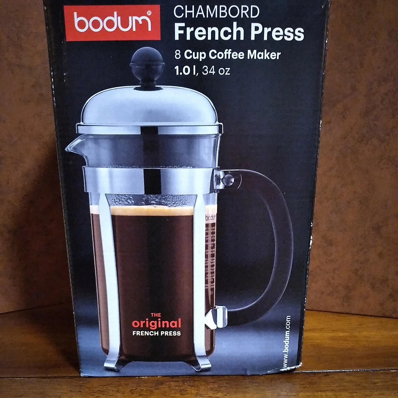 Bodum Chambord the Original French Press 8 Cup Coffee Maker 34 OZ Switzerland