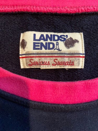 Lands’ End Serious Sweats Sweatshirt Women Size M petite Vintage comfy - Picture 5 of 6
