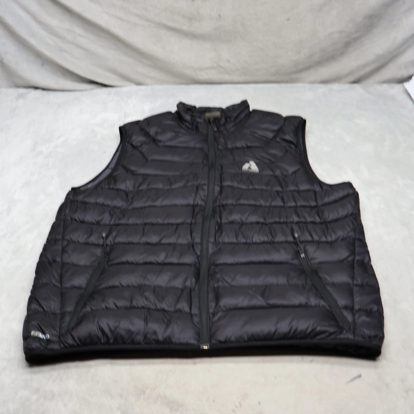 Eddie Bauer Down Vest Mens 2XLT Black First Ascent 800 Fill Insulated Light Puff