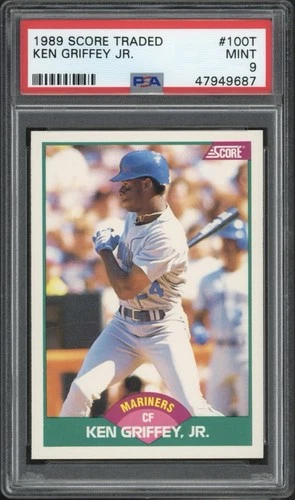 1989 Score Traded Ken Griffey Jr. Rookie #100T PSA 9 Mint HOF Seattle Mariners