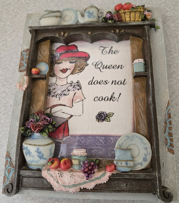 Picture Frame The Queen Does Not Cook 3D Dimensional Effect Picture Frame