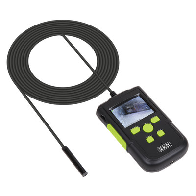 Sealey Ø8mm Kamera Video Endoskop mit 60mm Farb LCD Bildschirm 2m Kabel VS8111
