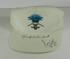 VTG 90s Charity Golf Tournament YUPOONG Snapback Hat Signed by Spanky McFarland