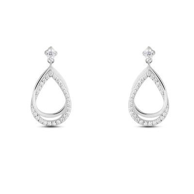 Boucles D'oreilles Stroili En Argent 925 Et Perles - Modèle Pendentif 1,5 Cm - Neuf Avec étiquettes - Fabriqué En Italie