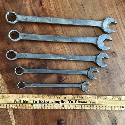 Vintage Cornwell Combination Wrench Set SAE *MADE IN USA* 1-1/8'' to 11/16''