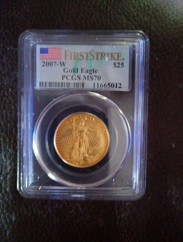 2007W $25 gold eagle PCGS MS70 First Strike