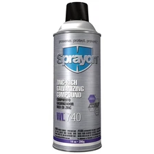 SPRAYON SC0740000 Galvanize Coating,Gray,14 oz.,600F 406R79