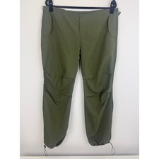 NWOT Womens Lightweight Hiking Utility Jogger Drawstring Hem Green Pants Small