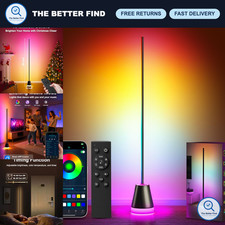 Smart RGB LED Corner Floor Lamp - 172 Bright LEDs, APP Remote Control, Music S