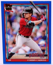 2026 Topps Corbin Carol Arizona Diamondbacks T-91-58 Blue 030 / 150 1991 Style