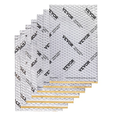 #ad VEVOR Sound Absorption Sheet 52sq.ft 9.8quot; x 15.7quot; Car Heat Insulation Mat 50mil $55.90