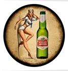 Round Beer Vintage Replica Bar Drink Stella Beer Sign Sticker