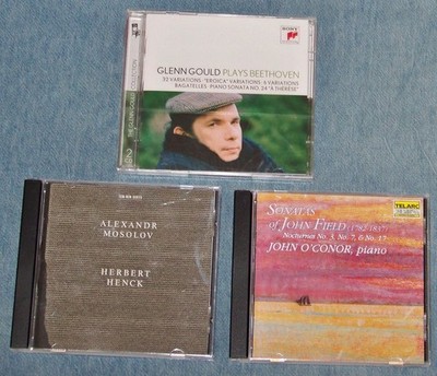 Classical ~ Piano 3 CD Lot: Glenn Gould, Herbert Henck, John O'Connor
