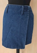VINTAGE RALPH RALPH LAUREN MINI DENIM WRAP SKIRT SIZE 4 USA 90s Y2K EUC