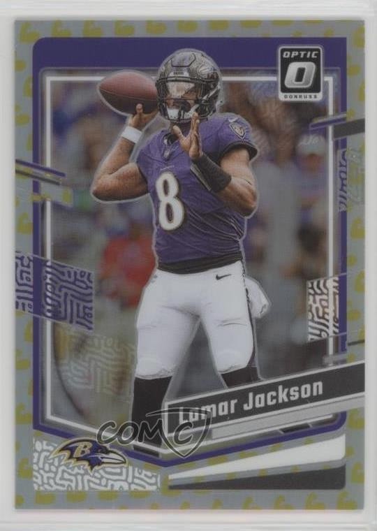 2023 Panini Donruss Optic Flex Prizm 93/149 Lamar Jackson #14 0nr3