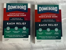 Domeboro RASH RELIEF 12 Powder Packets each ( 2pk bundle)  