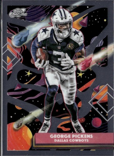 2025 Topps Chrome Cosmic #27 George Pickens Dallas Cowboys