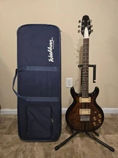 Cort X Double Cut Electric Guitar W/Washburn Polyfoam Case Vintage 1980s 