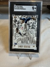 Sandy Koufax 2018 Topps Update Postseason Preeminence SGC 9 Dodgers HOF
