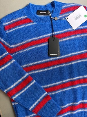 NWT Dsquared2 Mohair Wool Sweater Size L bs77 anpr7000