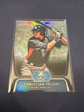 Christian Yelich Rookie Card 2012 Bowman Platinum Prospects Card #BPP49. rookie card picture
