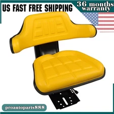 For John Deere Tractor Suspension Seat Yellow 1020 1530 2020 2030 5400 5410 6110