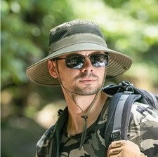 Men and Women Summer Bucket Hat Sun Wide Brim Outdoor Cap
