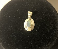 925 Sterling Silver Natural Rainbow Moonstone Gemstone Jewelry Pendant