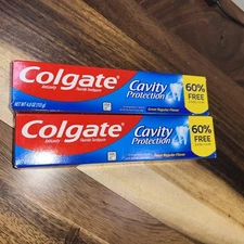 NEW Colgate Anti-Cavity Protection Toothpaste - 4oz Each, 2 Pack - FAST SHIP