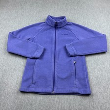 Columbia Jacket Youth Girls Large 14/16 Purple Fleece Full Mock Neck Outdoor