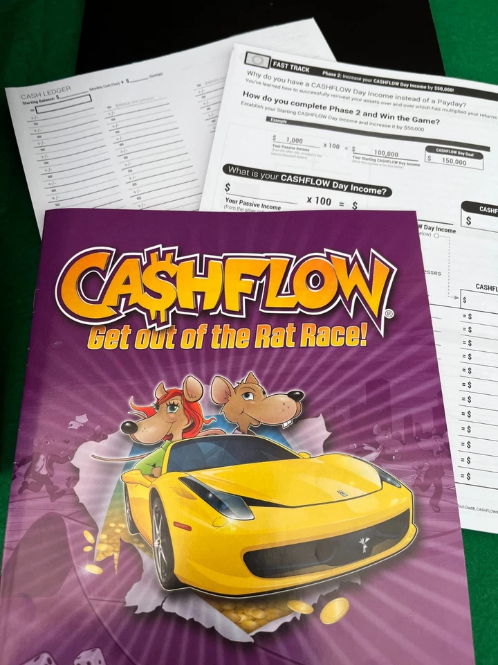 CASHFLOW GET OUT OF THE RAT RACE BOARD GAME 100% COMPLETE *EXCELLENT CONDITION* - Image 4 of 4