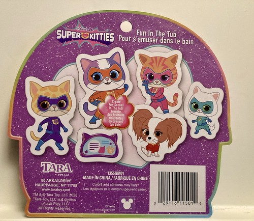 Disney Jr. Super Kätzchen Spaß in der Wanne - 6 Schaumstoffteile — Erstellen Sie lustige Szenen *NEU - Bild 2 von 2