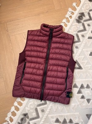 Men's STONE ISLAND Garment Dyed Micro Yarn Down Puffer Vest Jacket Size fits M/L
