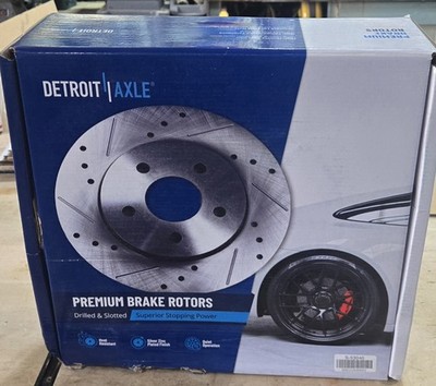 Detroit Axle Front Brake Pads & Rotors: Jeep Wrangler -07-17 & Wrangler JK-2018