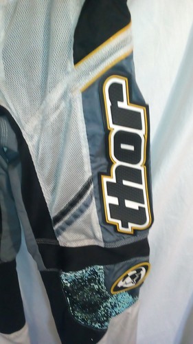 Vintage Thor Racing Motocross Pants White Black Grey Size 30 Men’s - Picture 4 of 20