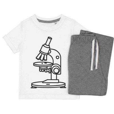 Kinder Nachtwäsche-/Pyjama-Set ''Labormikroskop'' (KP050244)