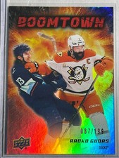 2025-26 Upper Deck Boomtown Red #BT-14 Radko Gudas 87/199- Anaheim Ducks
