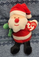 Kringles Ty Jingle Beanies Small Beanie Baby Bear Santa Claus Retro Retired 2006