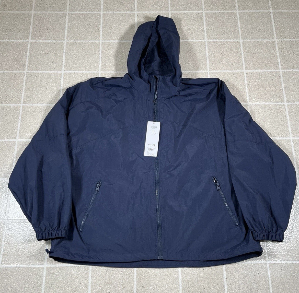 New Alo Vantage Nylon Ripstop Track Jacket - Navy Blue Size XL | eBay