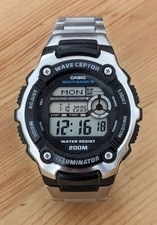 Casio Wave Ceptor WV-200E, World Timer, Funkuhr, Digitaluhr, Herrenuhr.