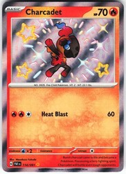 Charcadet 114/091 Paldean Fates Shiny Rare Holo